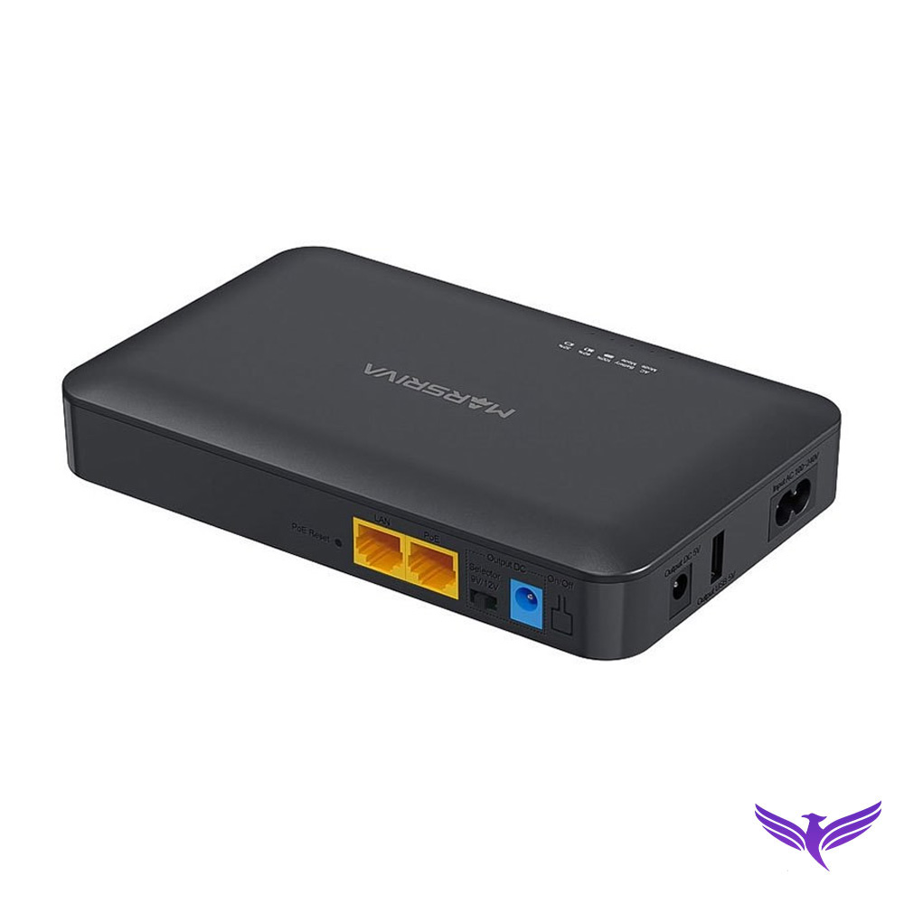 پاوربانک و یو پی اس ups کارتخوان و کشلس MARSIVA Smart Mini DC UPS KP2
